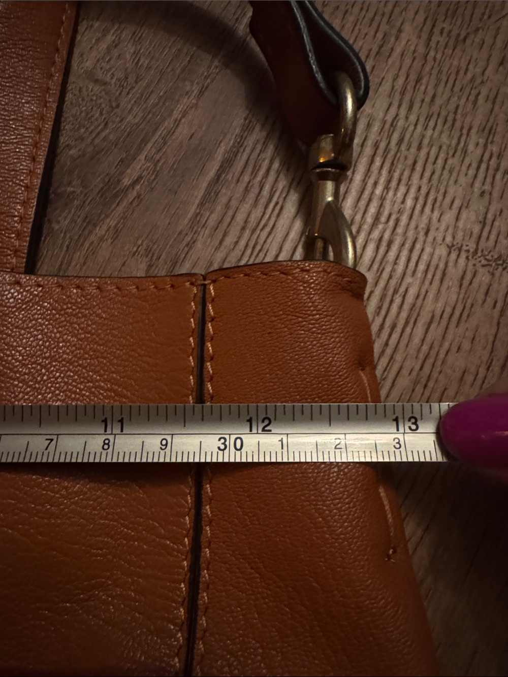 Lucky Brand slouchy leather shopper tote crossbody purse w/wristlet/wallet 🤎🧡 - Picture 6 of 16